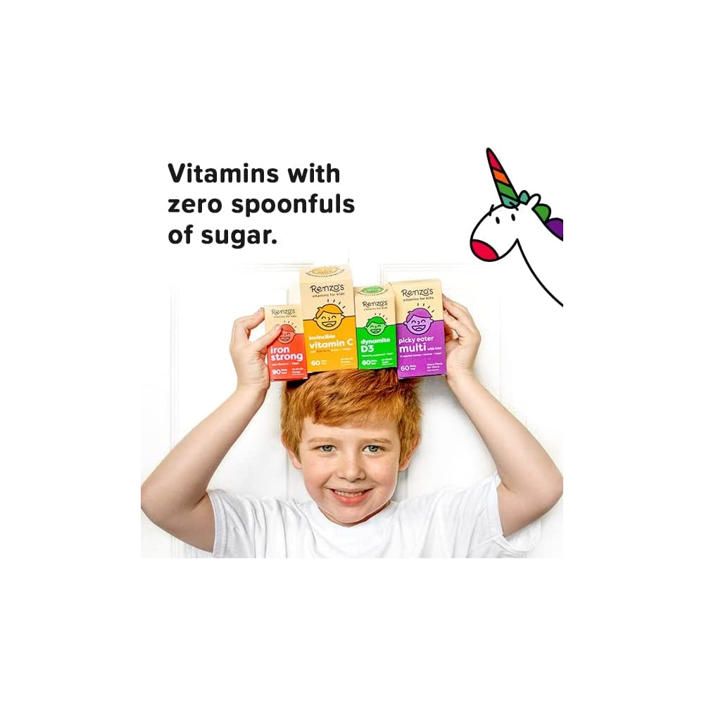 Suplemento Multivitamínico vegano para niños con hierro 60un