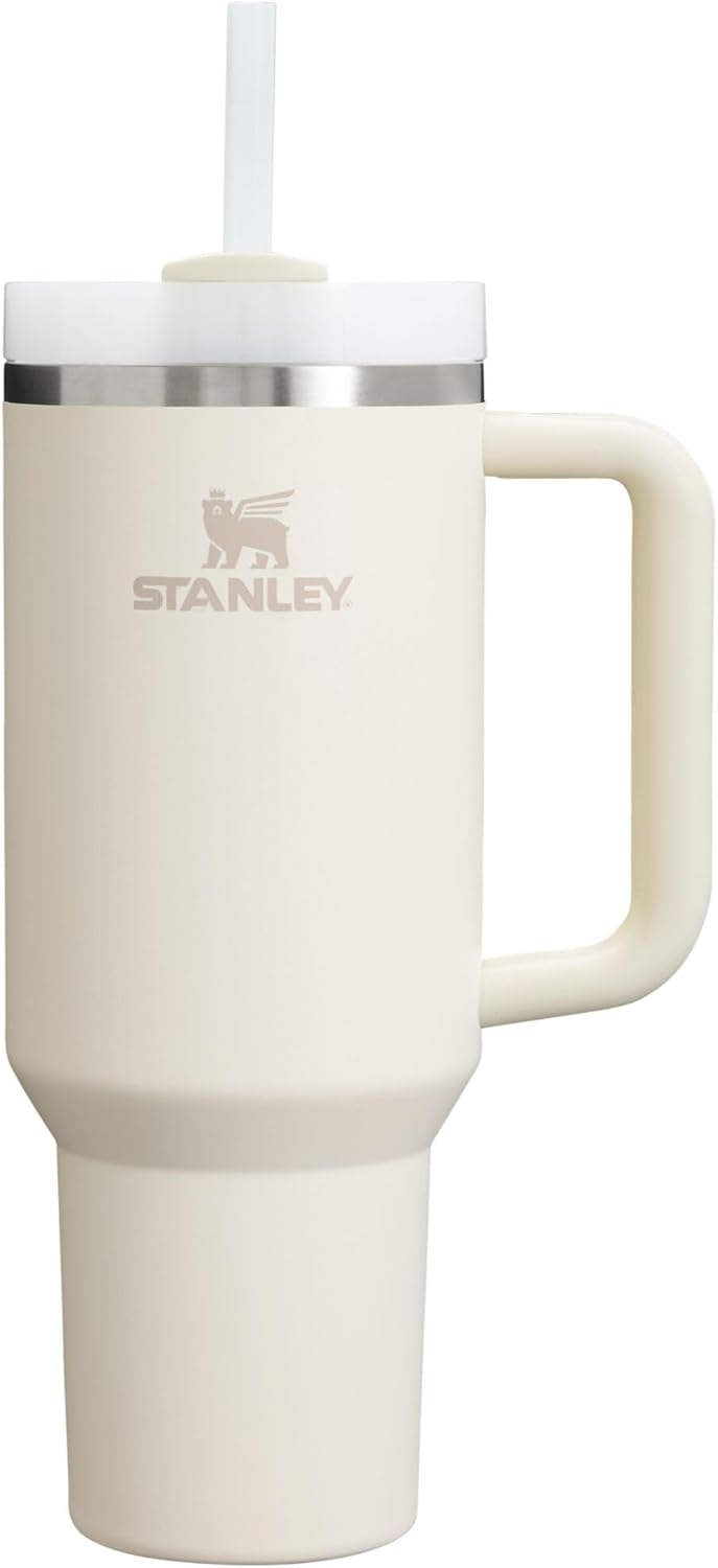 Stanley Quencher H2.0 FlowState - Vaso  de acero inoxidable con tapa y popote para agua, té helado o café