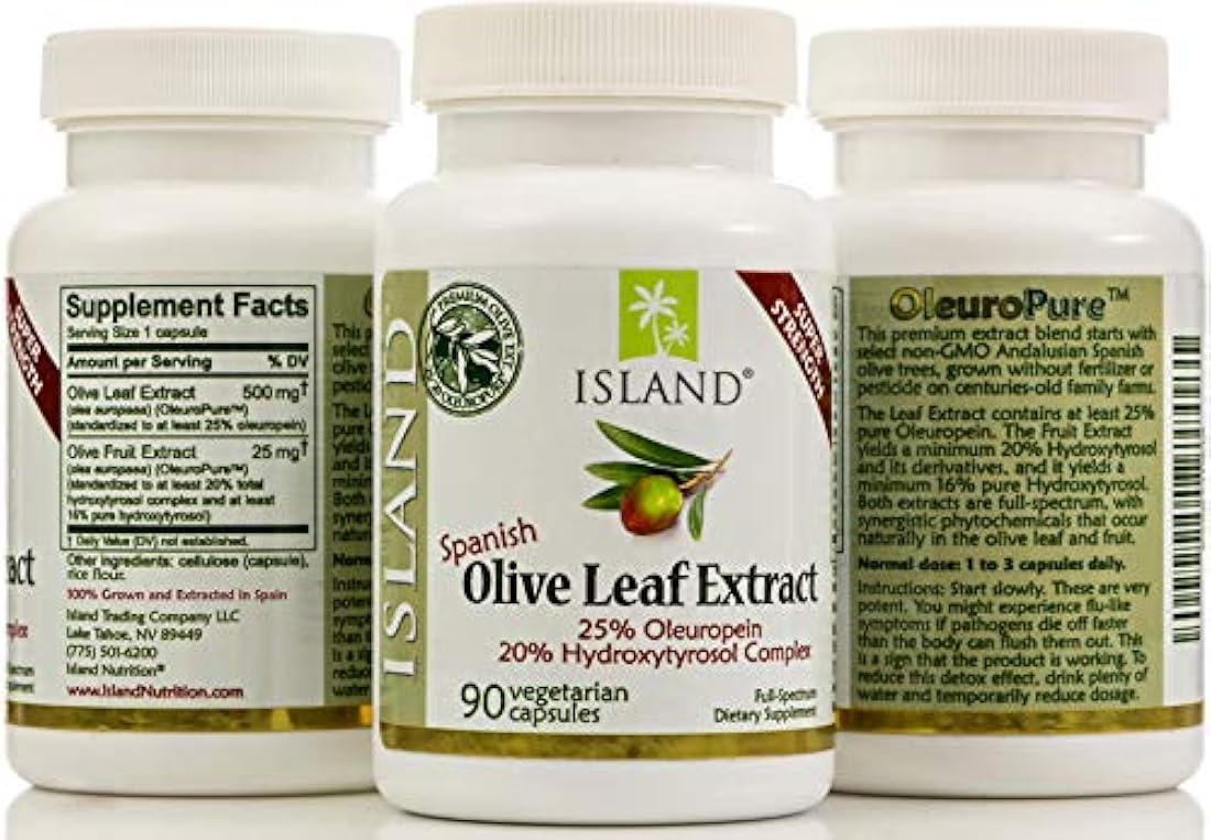 Extracto real de hoja de olivo europeo super fuerte