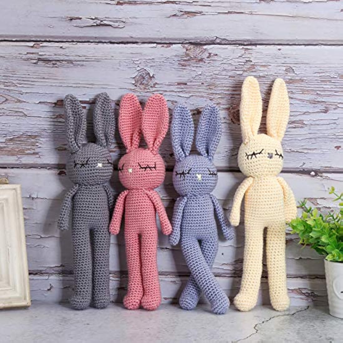 Peluche de conejo de peluche para bebé recién nacido