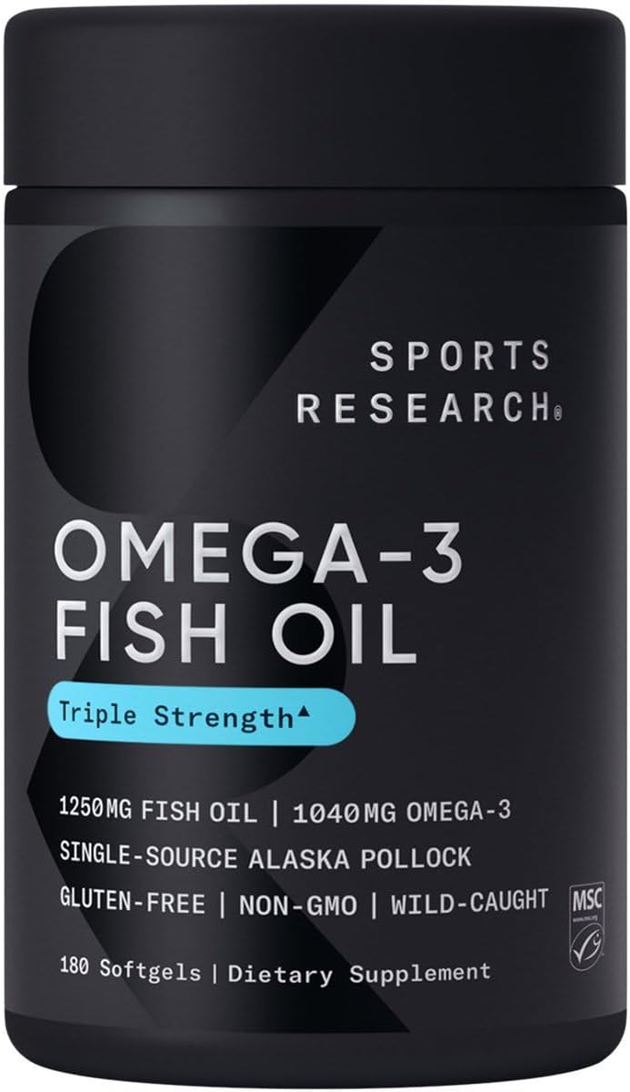 Suplemento de Omega-3 de aceite de pescado Sports Research