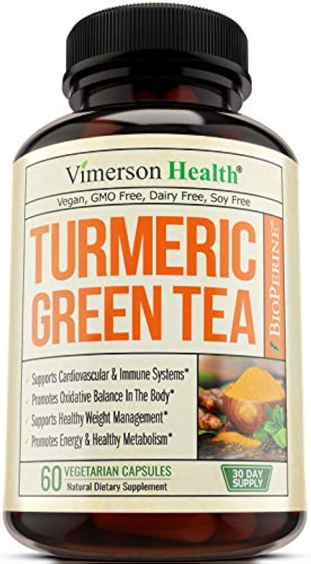 Curcumina de cúrcuma con suplemento de extracto de té verde.