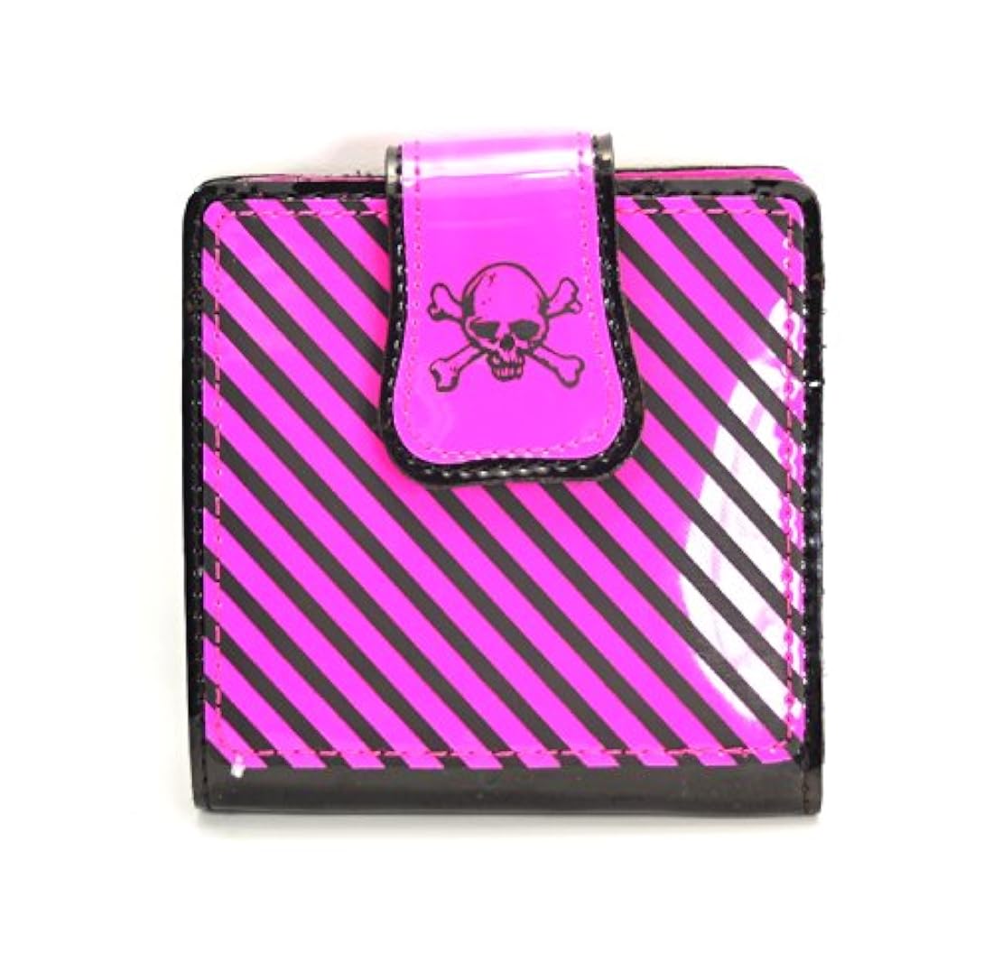 Billetera con diseño de calavera gótica estilo punk