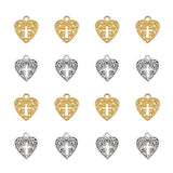 Dijes y medallas 80 piezas dijes corazón encantos a granel