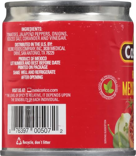 Salsa Casera La Costeña, Estilo Mexicano, 7.7 Oz