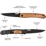 Cuchillo de bolsillo plegable con borde liso hoja de cobre