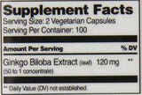 21st Century Ginkgo Biloba Extracto de Veg Cápsulas