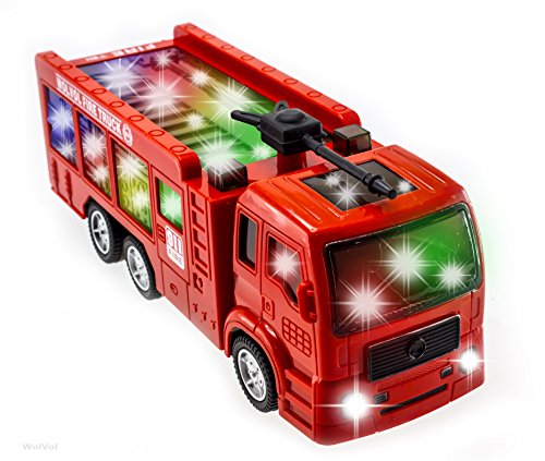 Juguete de camión de bomberos eléctrico WolVol