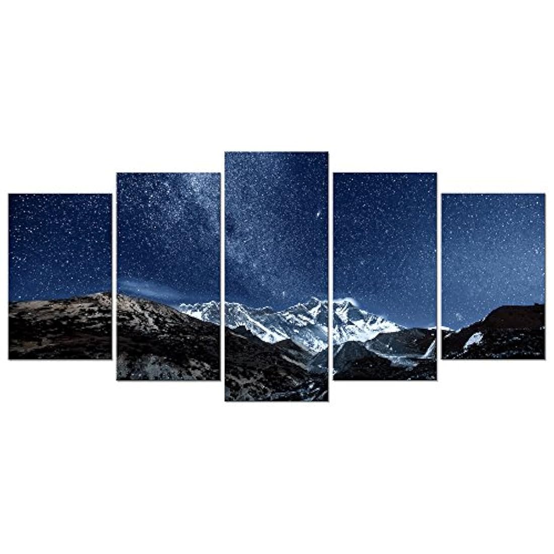 5 Paneles Paisaje Arte Moderno Giclee lona IMPRESIÓN s