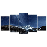 5 Paneles Paisaje Arte Moderno Giclee lona IMPRESIÓN s