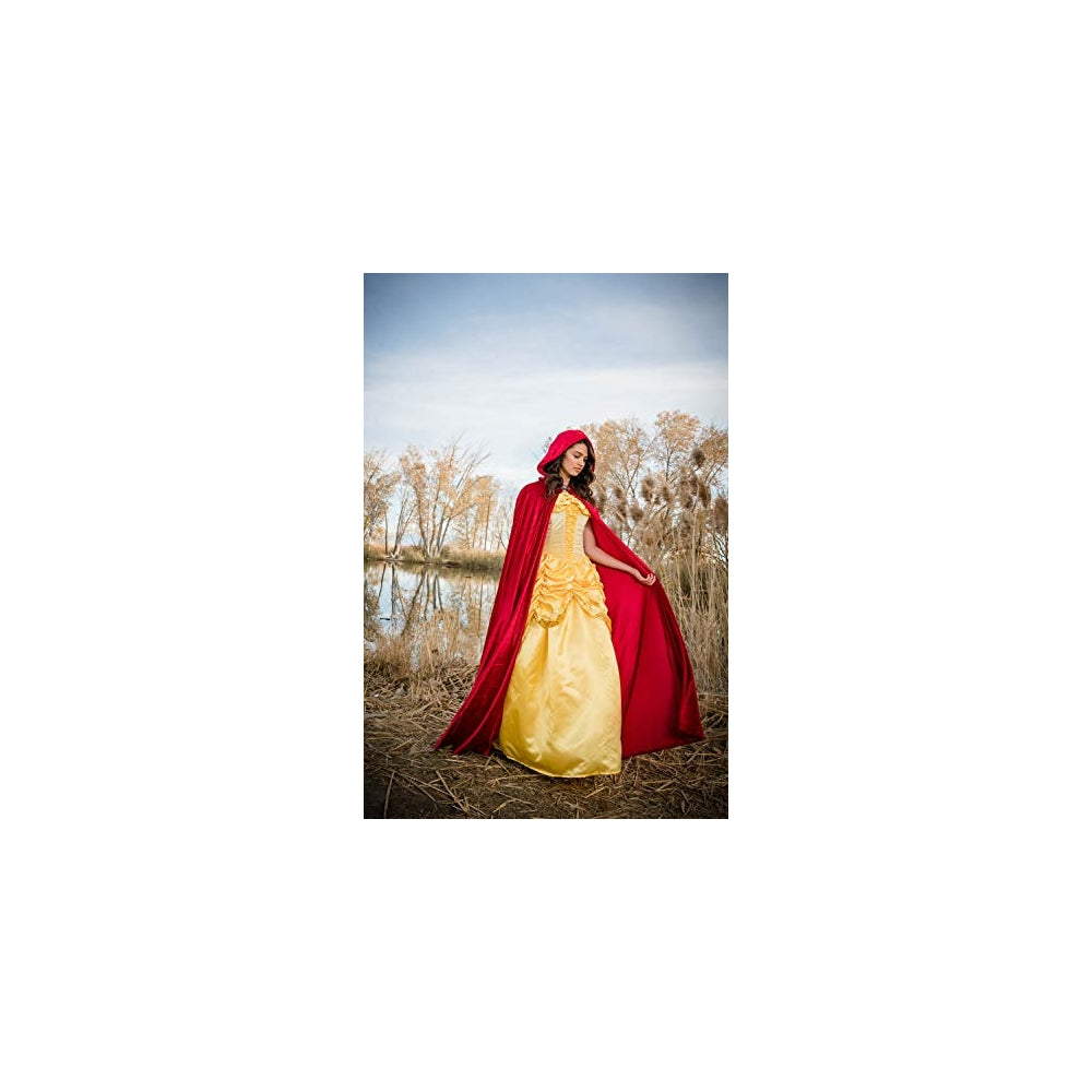 Disfraces de Capa de terciopelo con capucha roja talla única
