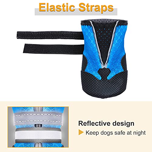 Dimicoo Botas de malla transpirable para perro