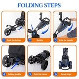 Carro eléctrico de golf con 3 ruedas SereneLife SLGZELEC