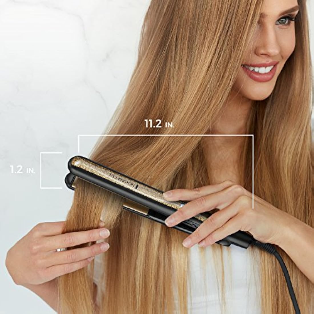 Remington Plancha plana de 1 con placas de ceramica