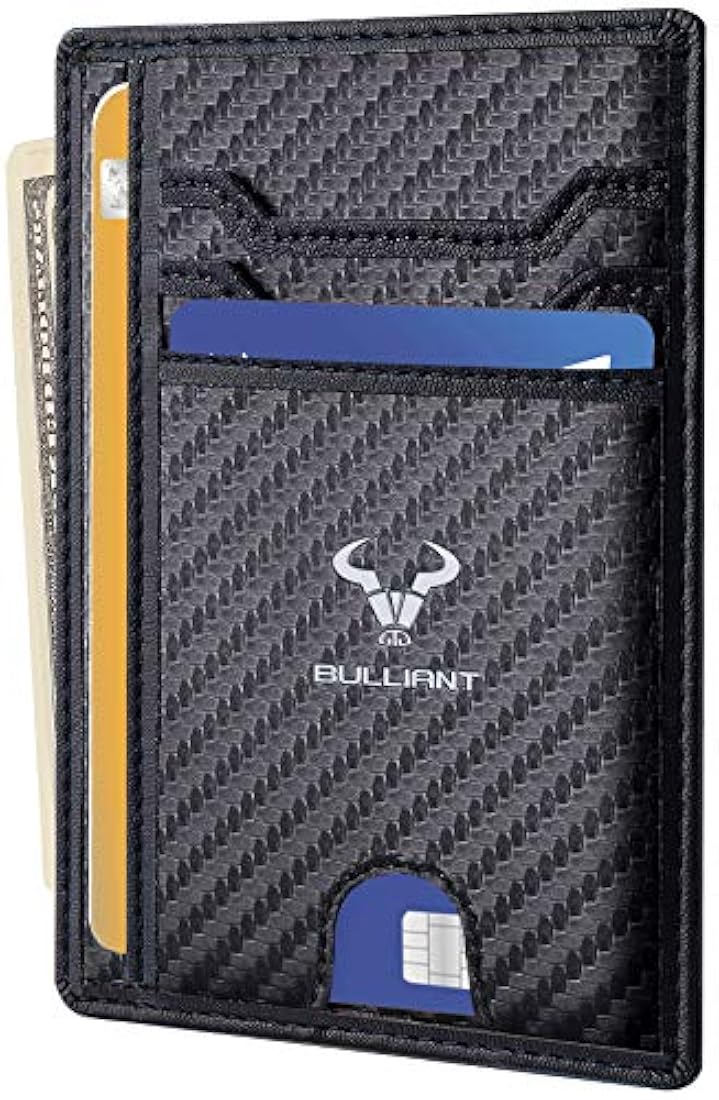 Billetera delgada Bulliant para hombres bloqueo RFID