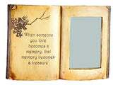 Marco de fotos con diseño de libro abierto - Manual