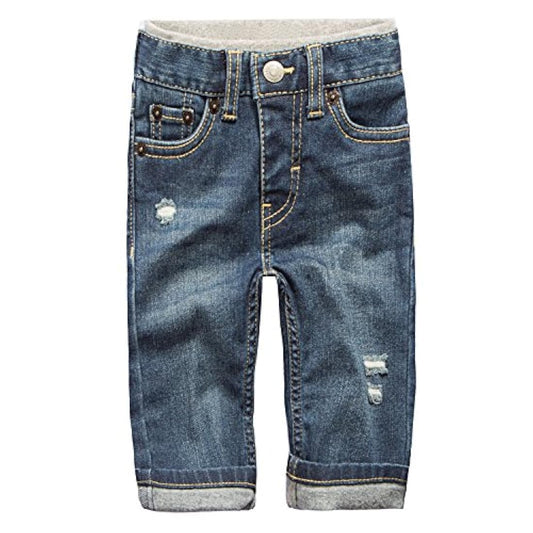 Pantalones jean de ajuste recto para niño