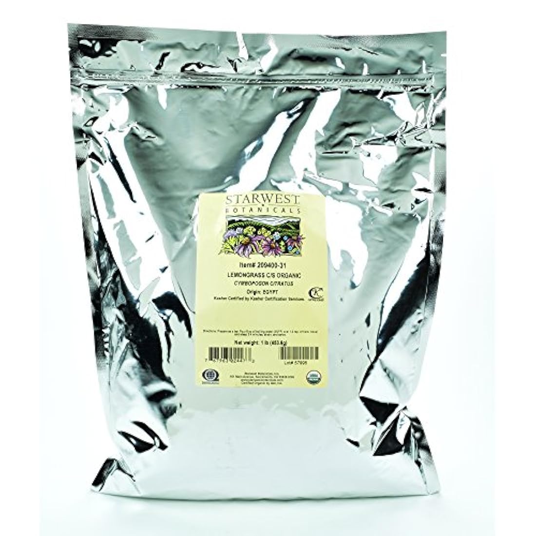 Starwest Botanicals Organic Limongrass C / S, 1 libra, N / A