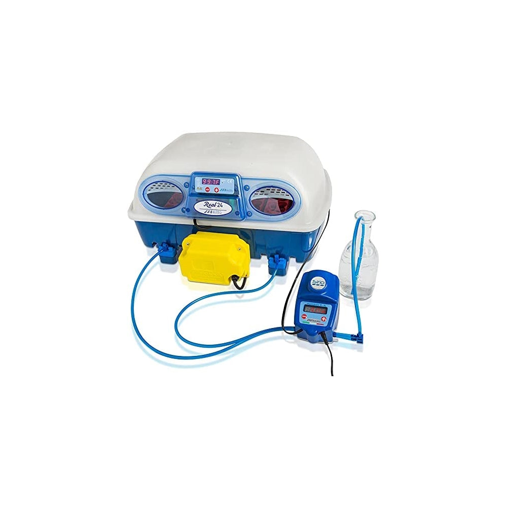 Incubadora automática con bomba de humedad 24 huevos