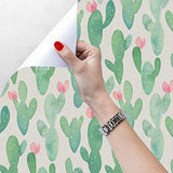 Papel pintado autoadhesivo cactus verde(118.11x17.72x 0.13)
