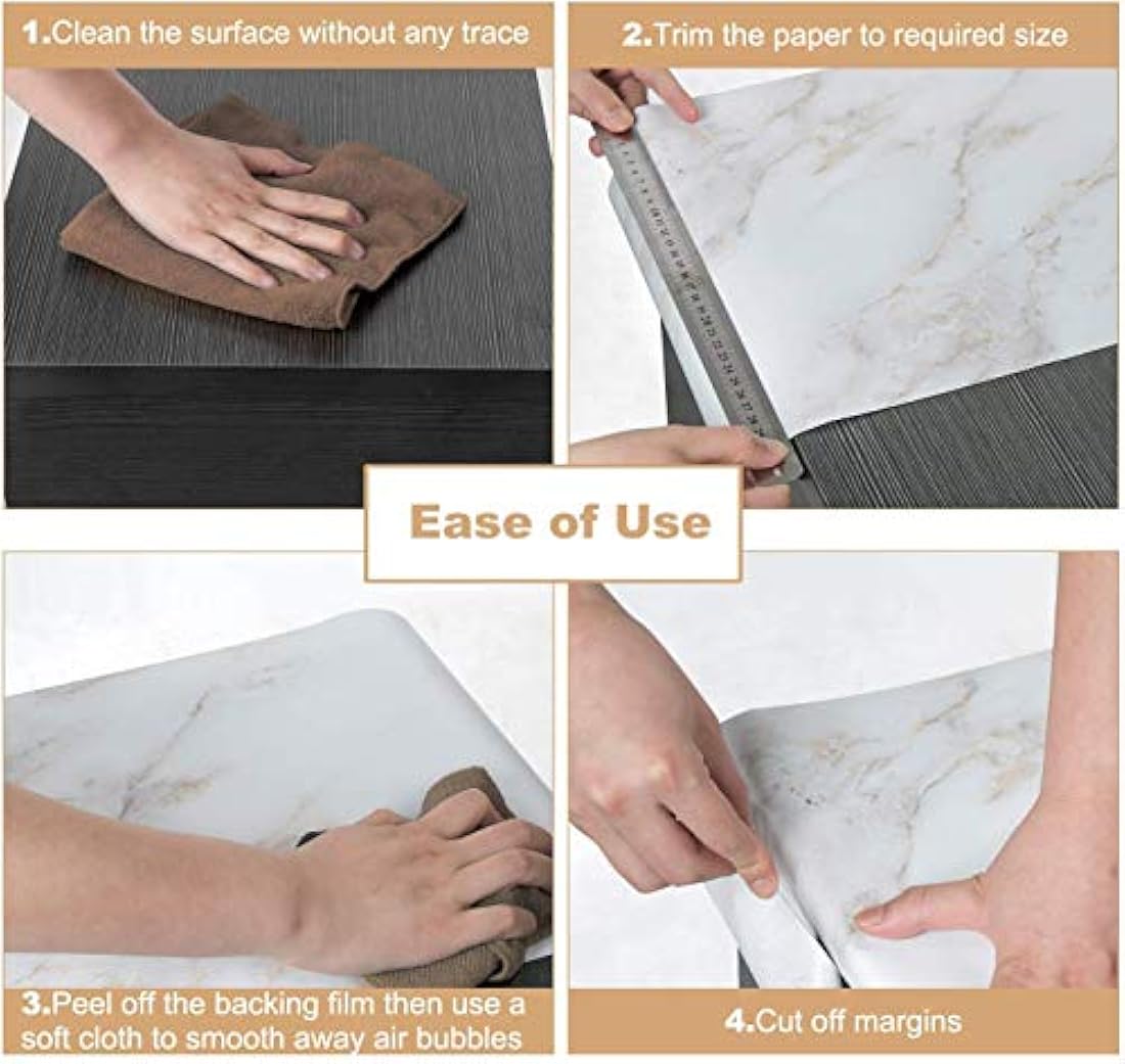 Homein - Papel de mármol para muebles de papel de mármol