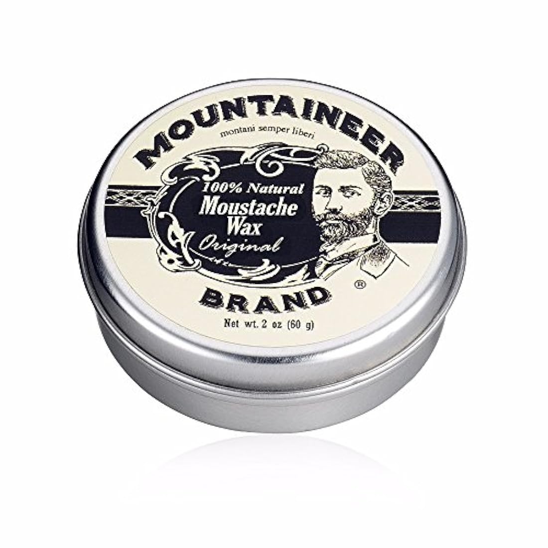 Cera de bigote de marca Mountaineer, natural, sin residuos