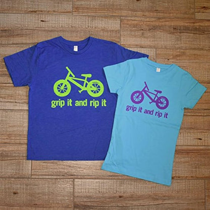 Camiseta con diseño de bicicleta BMX para niños