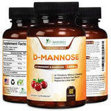 D-Mannose Cápsulas 1350 mg con arándano Nature's Nutrition