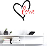 Vinilo decorativo BIBITIME corazón rojo para habitación infantil