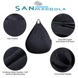 Funda para guardar muñecos de peluche y sillón puf
