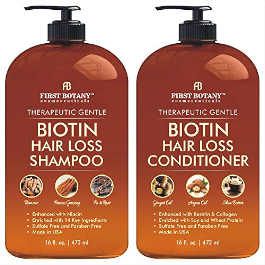Shampoos y acondicionadores para el cabello unisex 2 x 16 oz