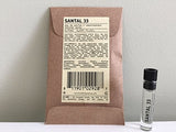 Muestra de Eau de Parfum, Santal 33