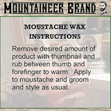 Cera de bigote de marca Mountaineer, natural, sin residuos