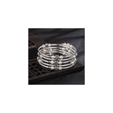 Pulseras y tobilleras de cuentas de rosas con piedras