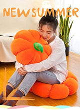 Almohada de peluche de calabaza suave para decoración