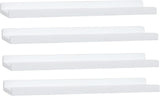 Estantes flotantes largos con borde, set de 4, 24 pulgadas