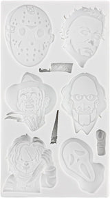 Moldes de Fondant de Personajes de Terror - Silicona para Repostería