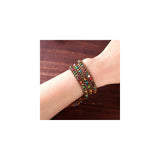 Pulseras y tobilleras de jaspe imperial hechas a mano