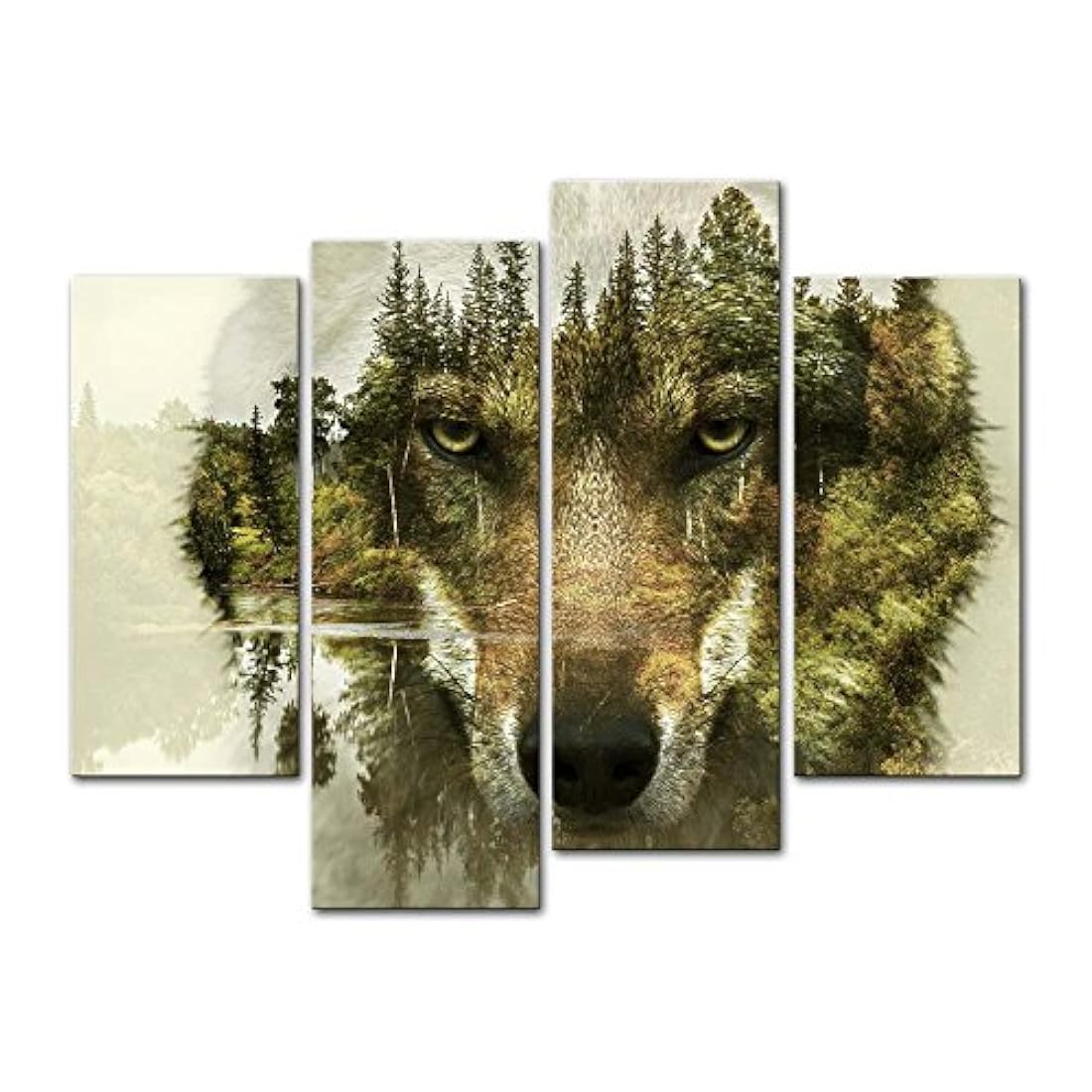 lienzo de 4 unidades pintura para decoración del hogar,