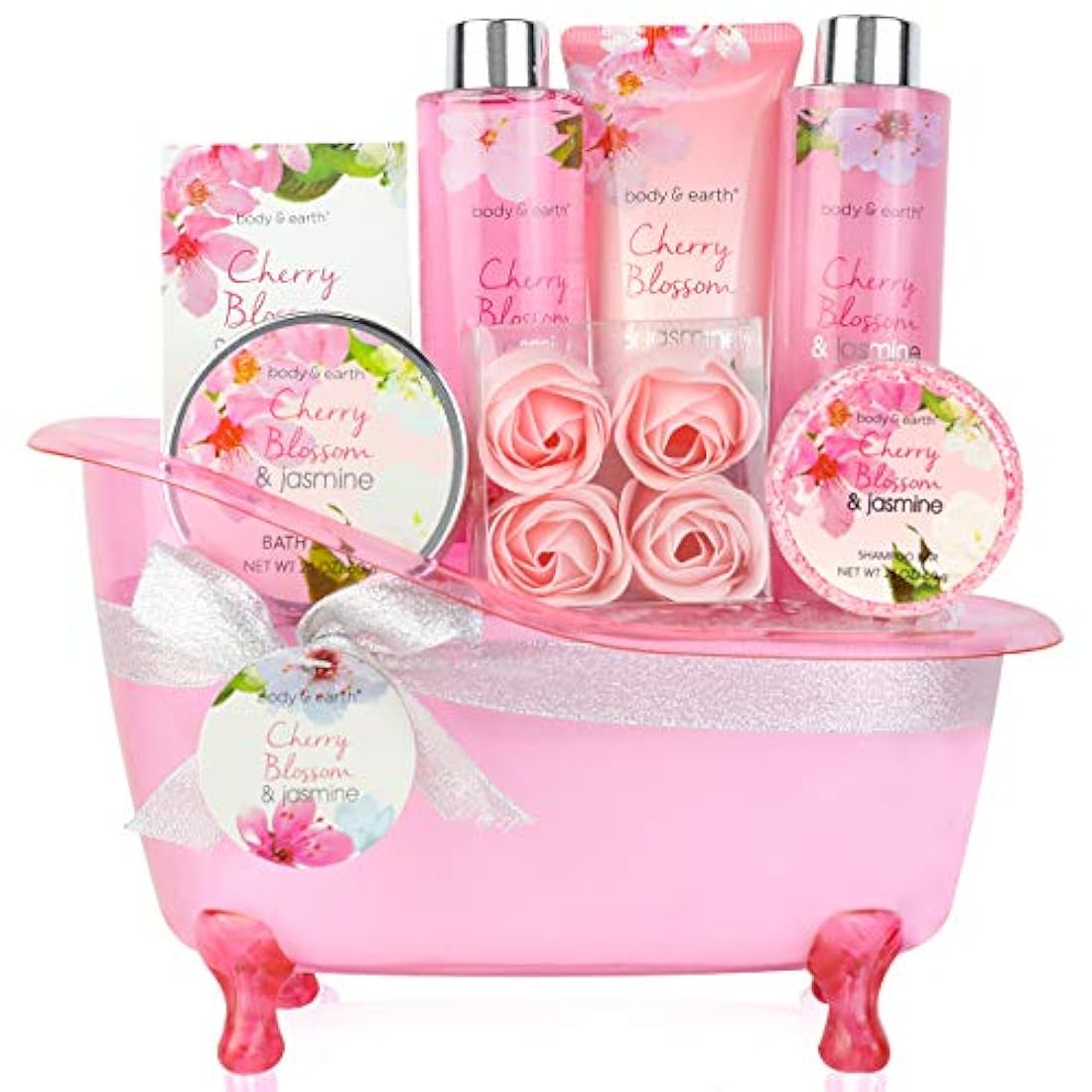 Cesta de regalo con aroma de cerezo y jazmín