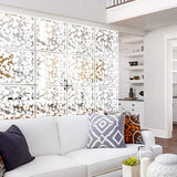 Panel decorativo colgante de PVC color blanco/12 piezas.