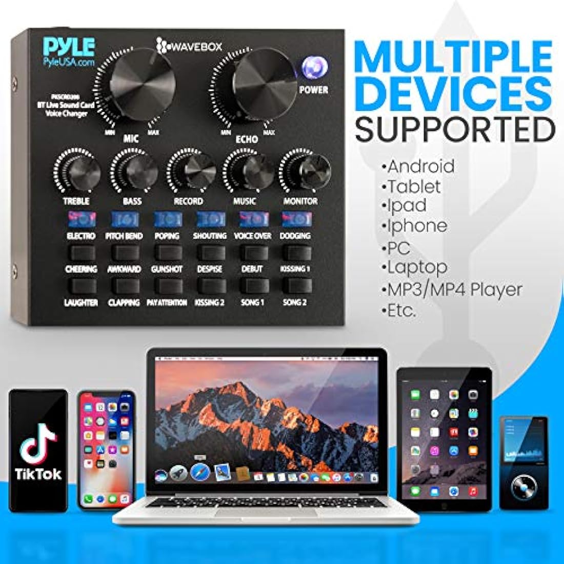 Amplificador Cambiador de voz PYLE-PRO PKSCRD208