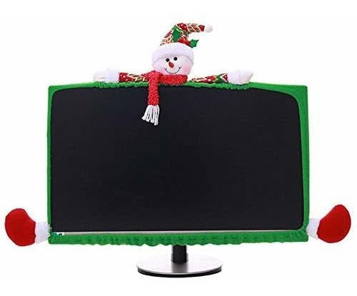 Cubierta De Monitor De Computadora De Navidad Long7ines,