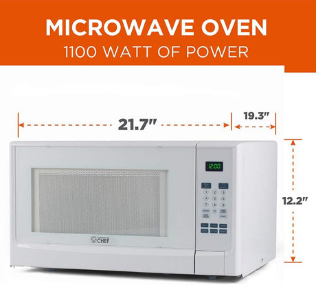 Microondas Comercial 1.4 Pies Cúbicos, 1100W, 10 Niveles