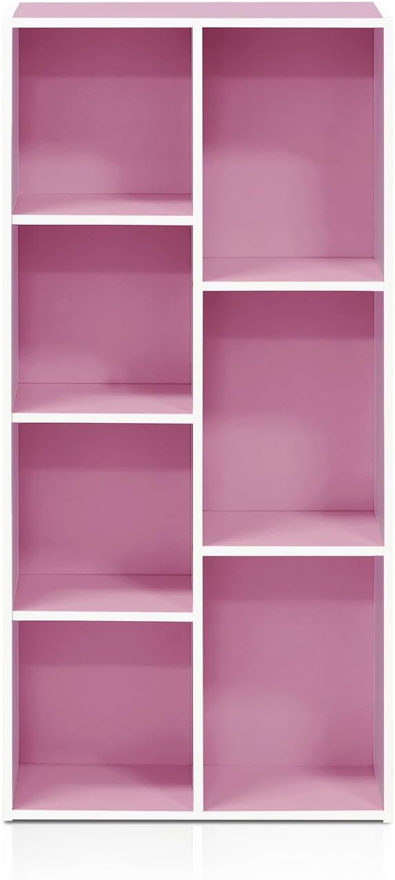 Estantería reversible 7 cubos, modelo 11048WH/PI