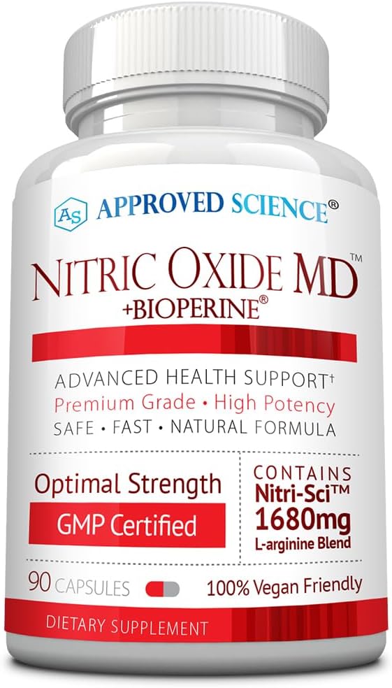 Approved Science Nitric Oxide MD Desarrollo muscular 90 cáp