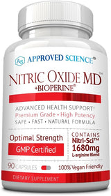 Approved Science Nitric Oxide MD Desarrollo muscular 90 cáp