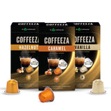 Cápsulas de café Coffeeza, pack variedad 30 pods sabores