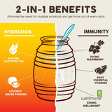 Salud Pack de Hidratación + Inmunidad Polvo, Mango, 15 Servs