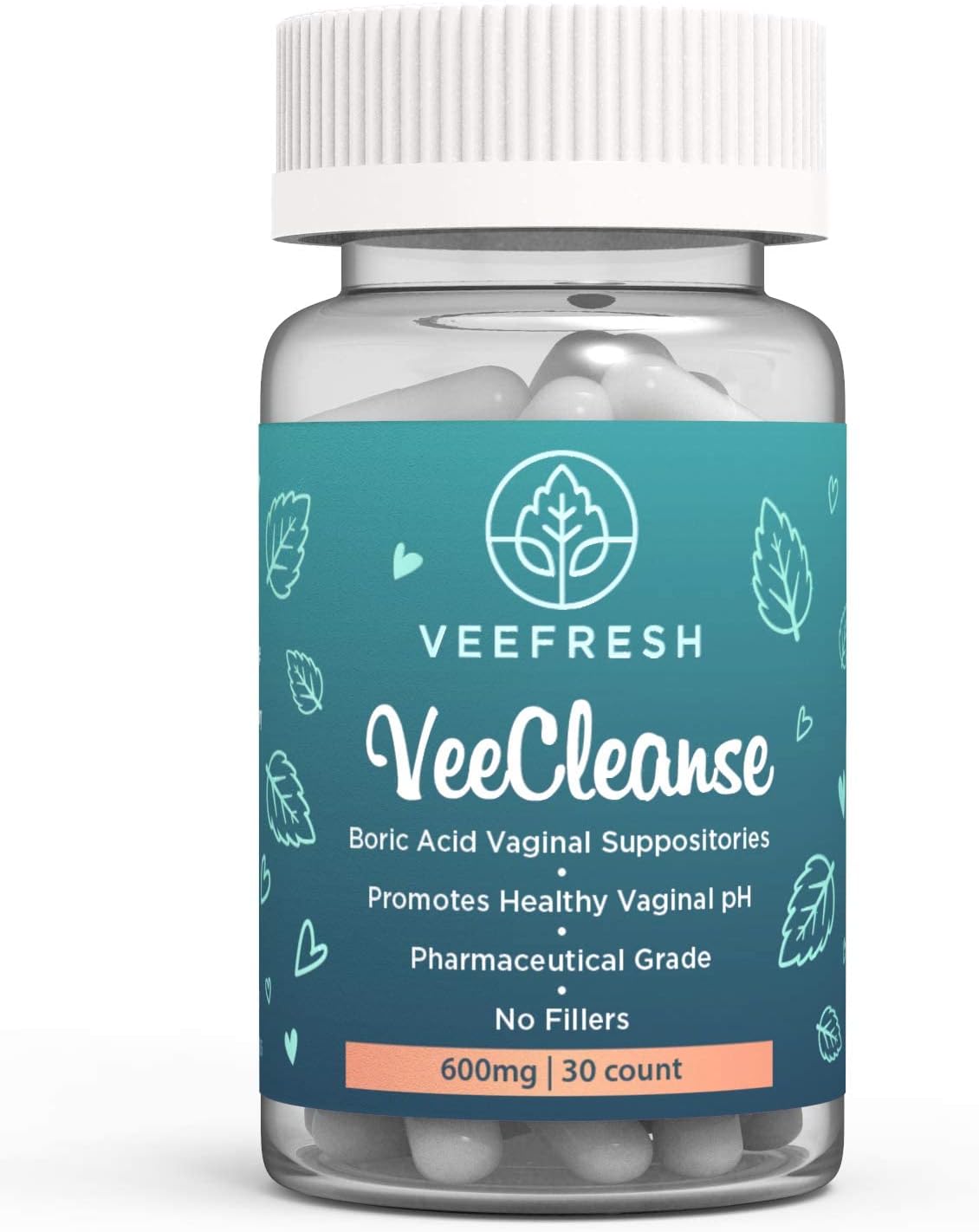 Suplementos Supositorios vaginales de ácido bórico VeeClean